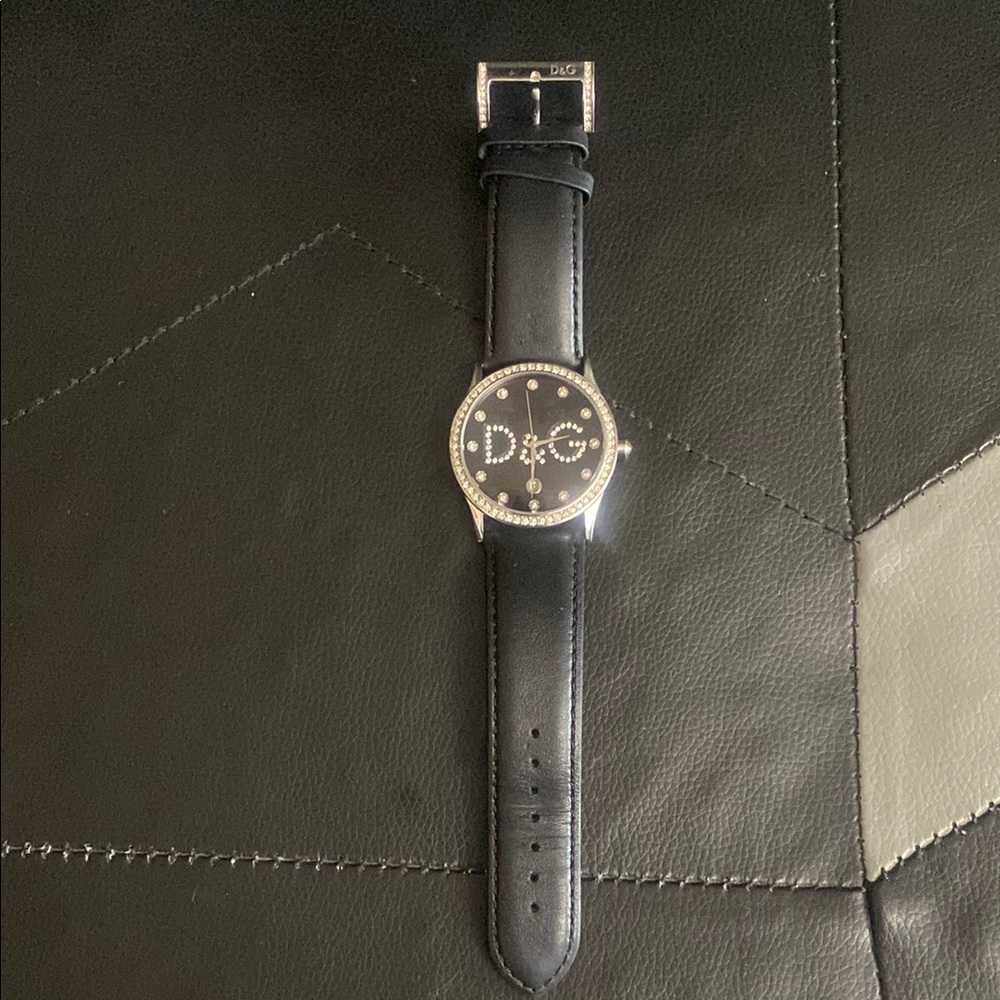Dolce & Gabbana Black Leather Watch - Men and Women